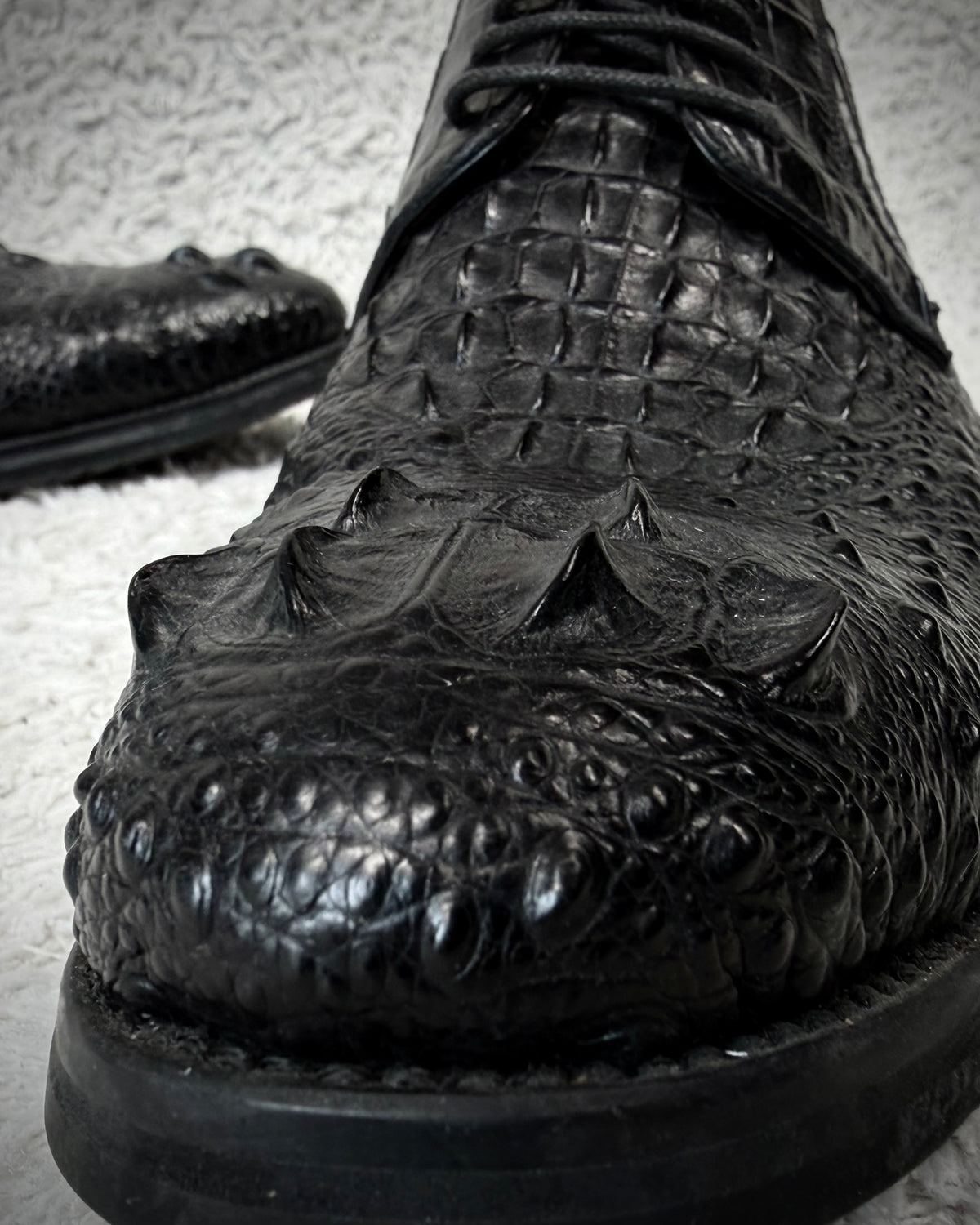 Boss Sunwen Depth Sculpted Crocodile Leather Dress Boots