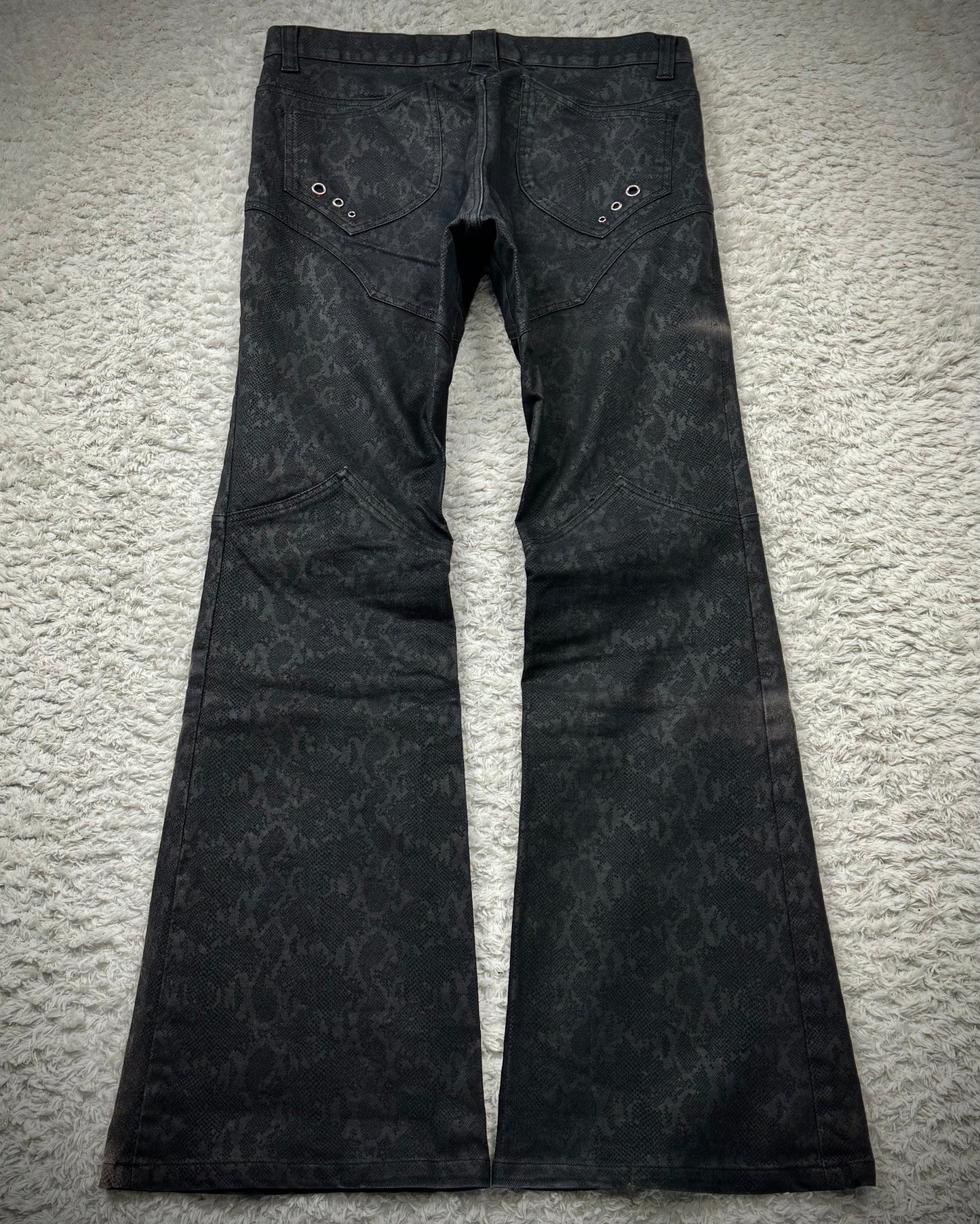 Semantic Design Python Pattern Flared Pants