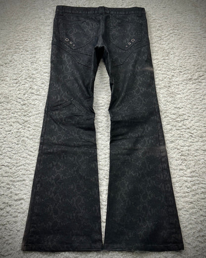 Semantic Design Python Pattern Flared Pants