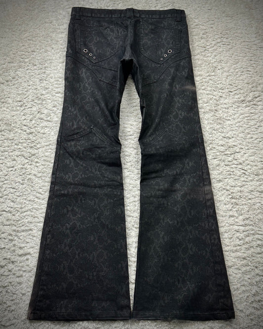 Semantic Design Python Pattern Flared Pants