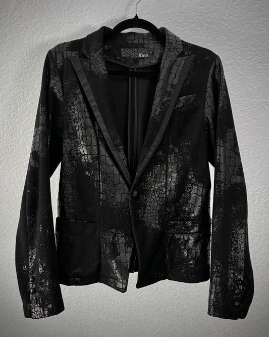 Xfrm Crocodile Waxed Blazer