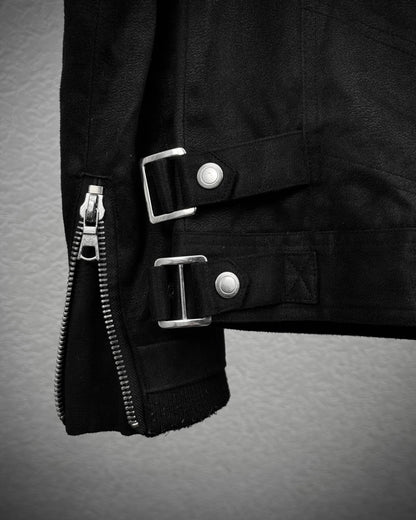 Roushatte Zippered Suede Jacket