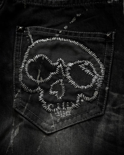 Semantic Design Silver Splatter Clawmarks Bootcut Jeans
