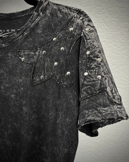 Affliction Studded Distressed T-Shirt