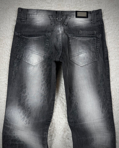 Semantic Design Leopard Imprint Bootcut Jeans