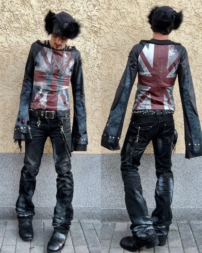 Maison De Cozy UK Layered Studded Longsleeve Shirt