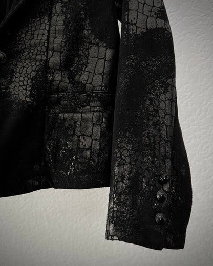 Xfrm Crocodile Waxed Blazer