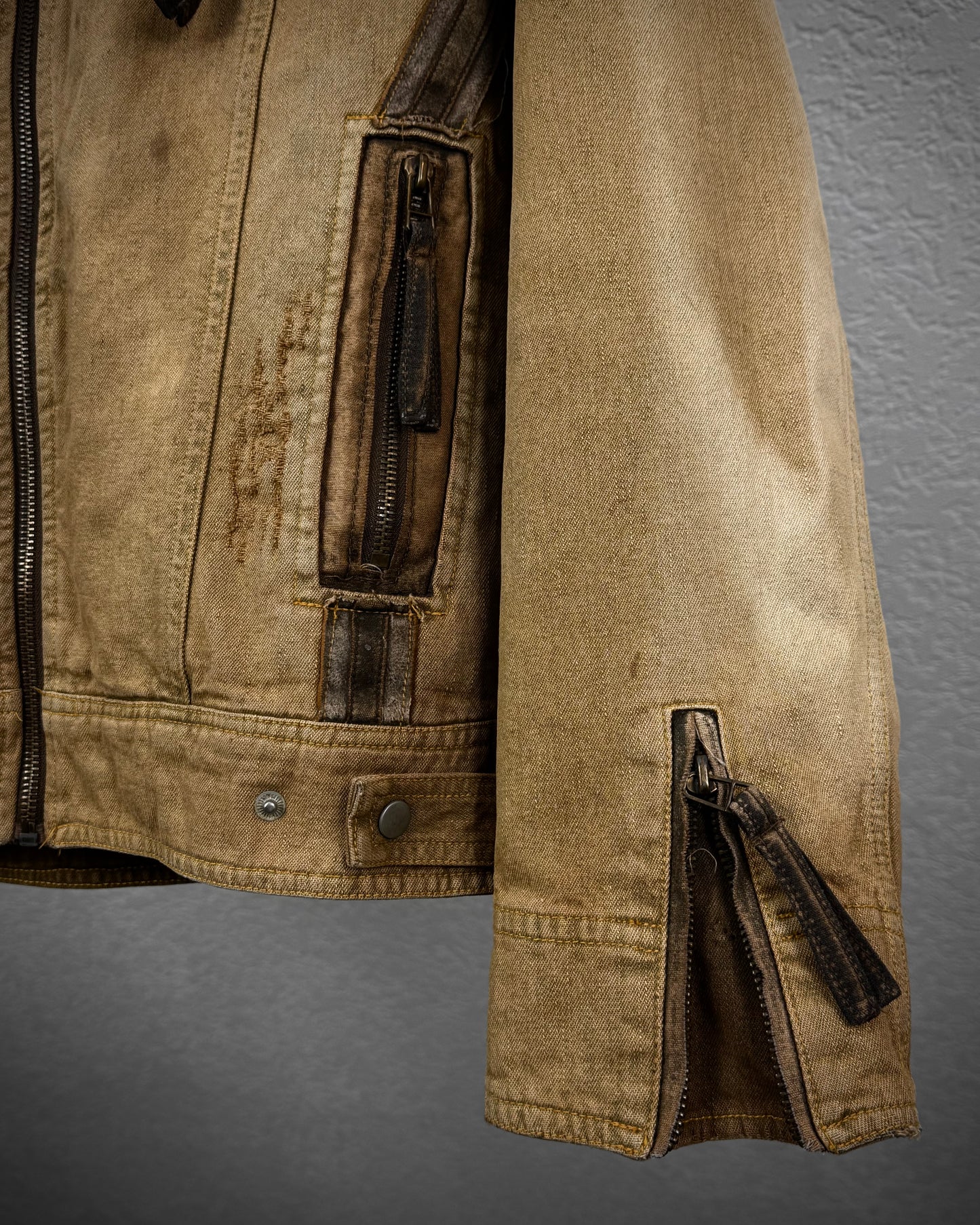 In The Attic Mud Washed Fur Jacket