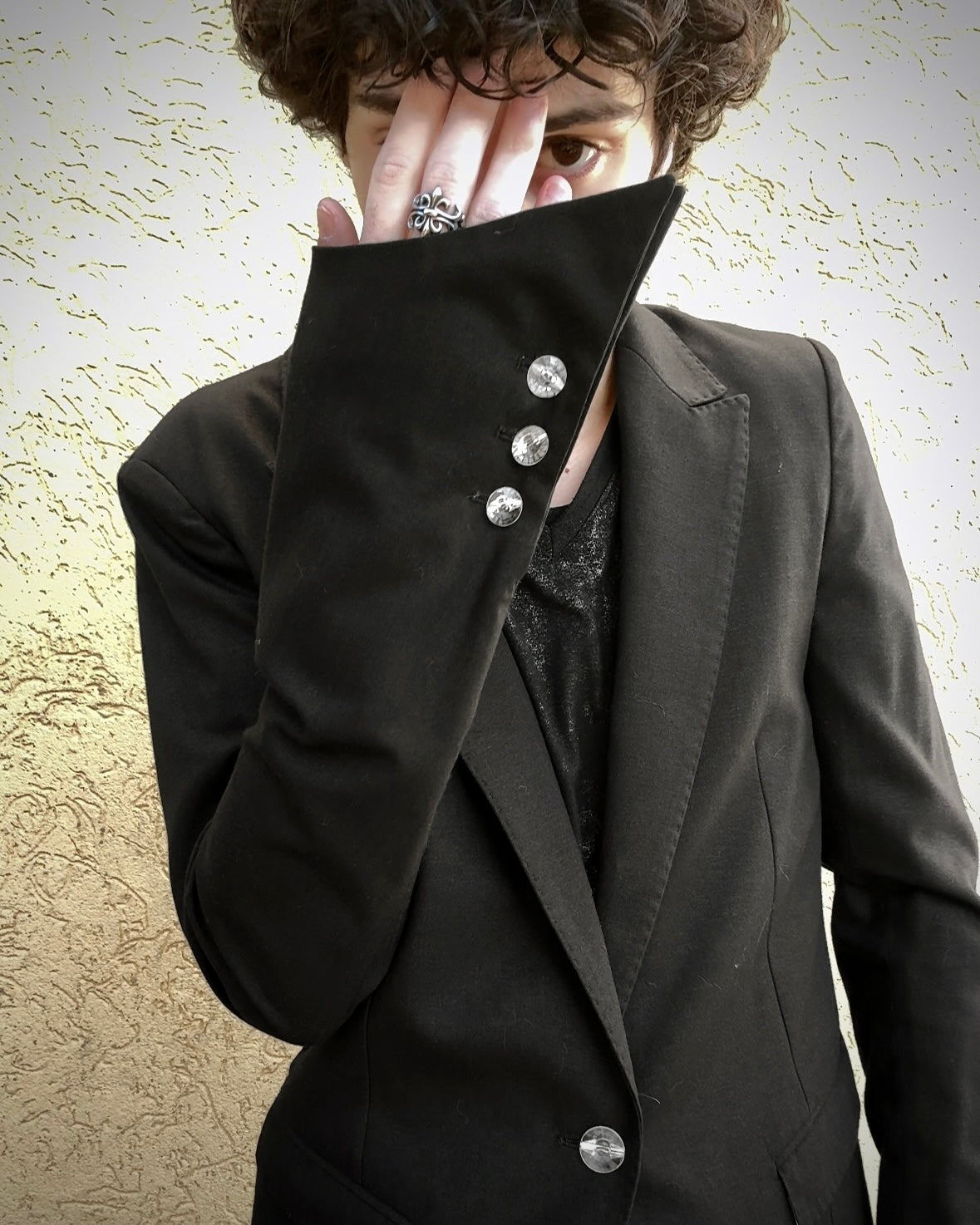 Civarize Bat Sleeve Peaked Blazer