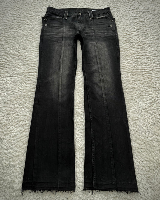 Semantic Design Python Accented Bootcut Denim