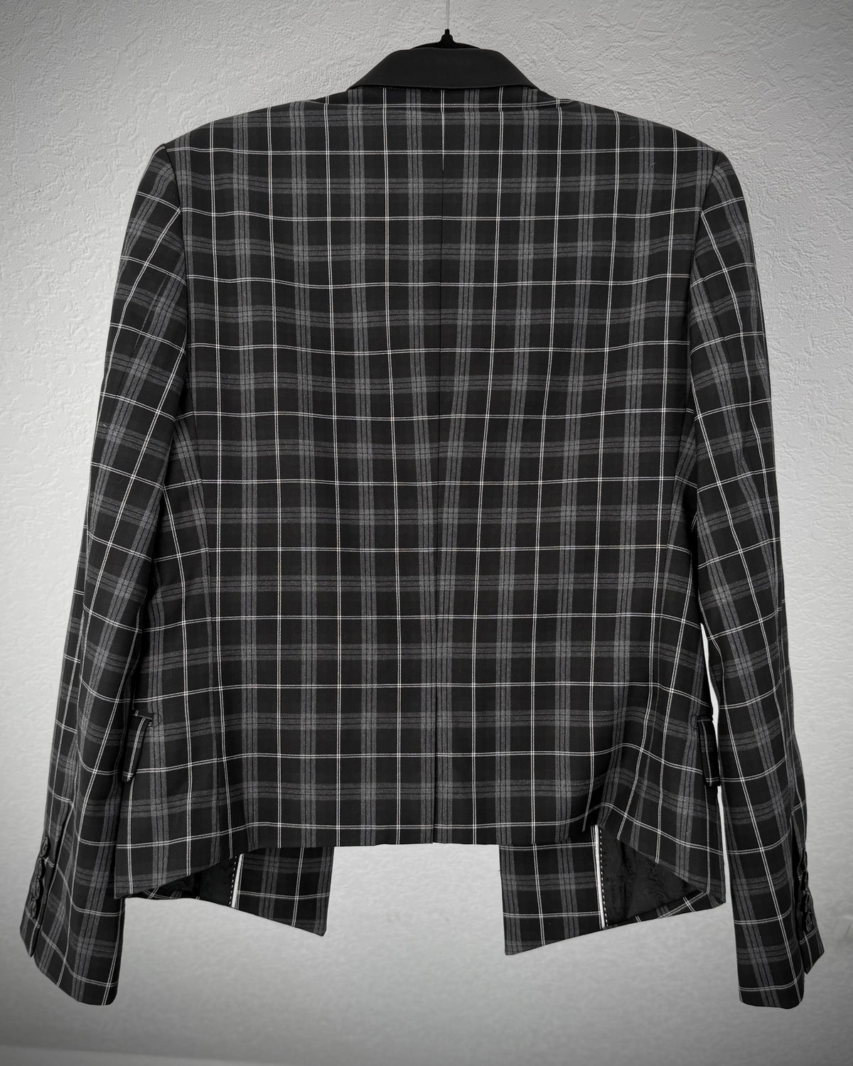Midas Checkered Layered Gilet Chained Blazer