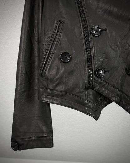 Napoleon Batwing Layered Leather Jacket