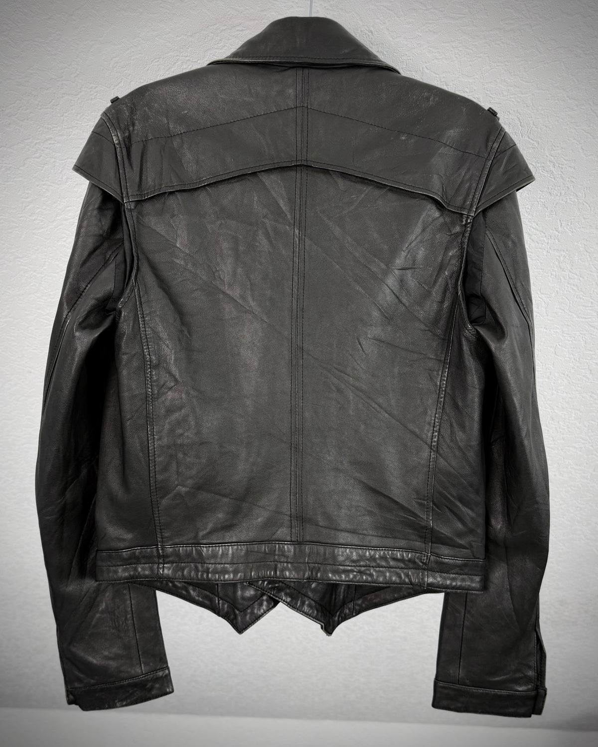 Napoleon Batwing Layered Leather Jacket