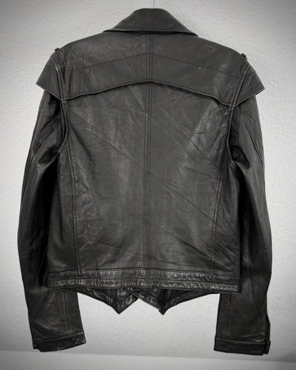 Napoleon Batwing Layered Leather Jacket