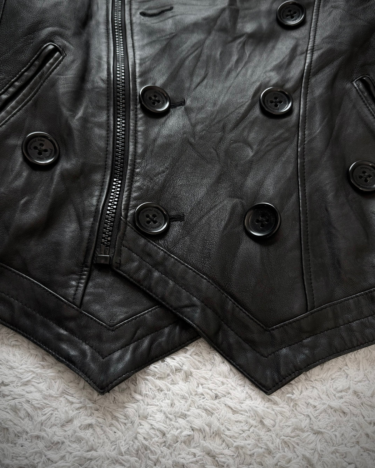 Napoleon Batwing Layered Leather Jacket