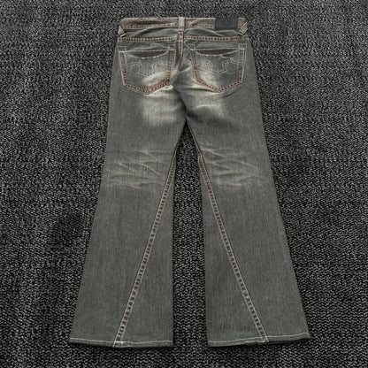 Tornado Mart Mud Washed Flared Denim