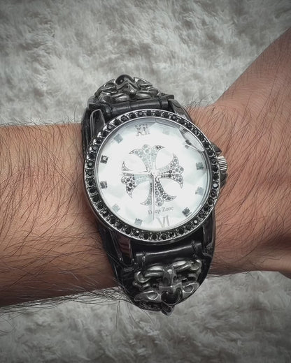 Deep Zone Onyx Cross Ornament Watch