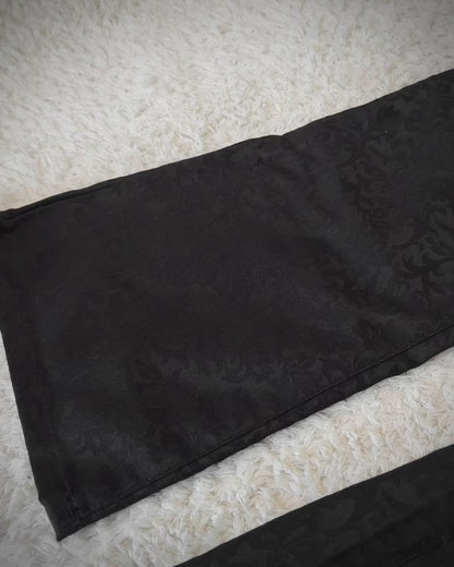 Morgan Homme Jacquard Flared Dress Pants