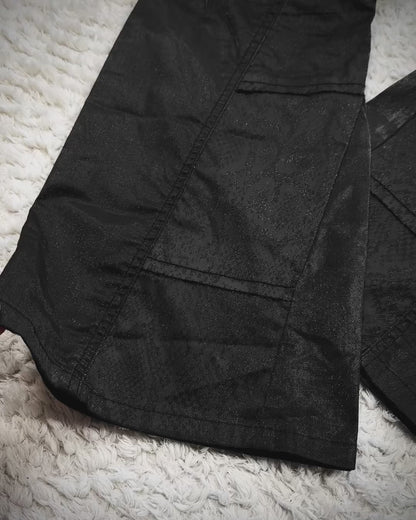 Tornado Mart Python Luster Flared Pants