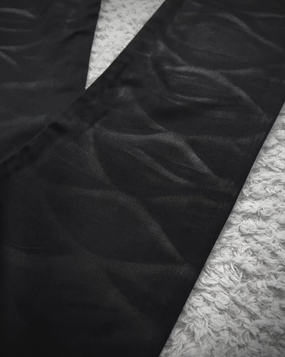 Fuga Python Detailed Clawmarks Waxed Slim Bootcut Pants