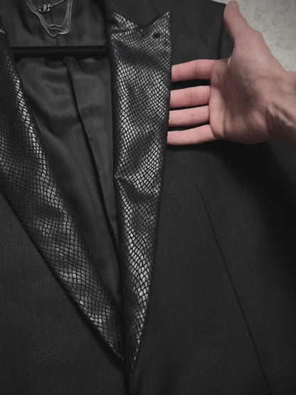 Buffalo Bobs Python Lustered Peaked Blazer