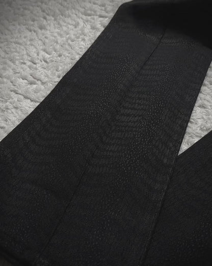 Tornado Mart Python Jacquard Pleated Dress Pants