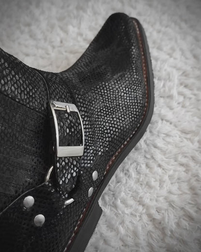 Texas Bulls Python Luster Harness Boots