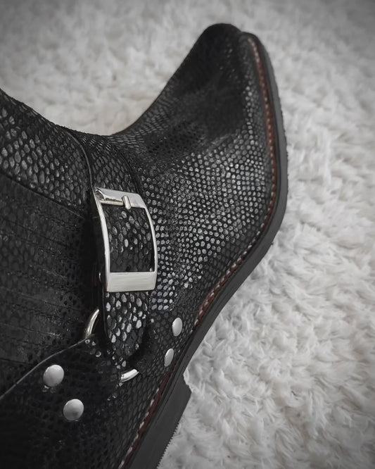 Texas Bulls Python Luster Harness Boots
