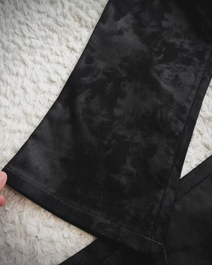 Tornado Mart Waxed Flared Jeans