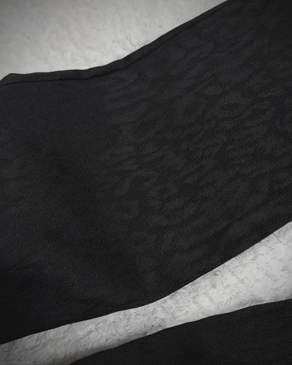 Tornado Mart Leopard Pattern Flared Dress Pants