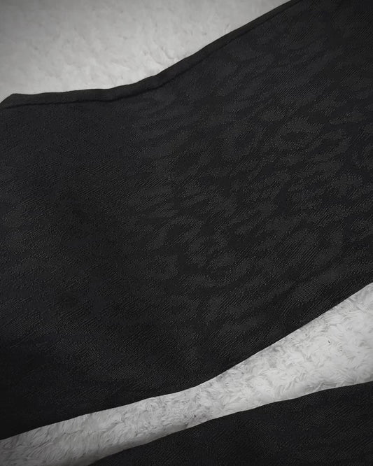 Tornado Mart Leopard Pattern Flared Dress Pants