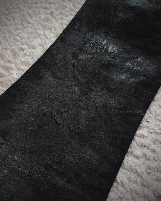 G.U. Heavy Wax Coated Flared Jeans