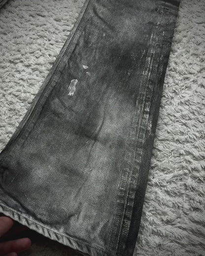 Fuga Clawmarks Coated Luster Flared Jeans