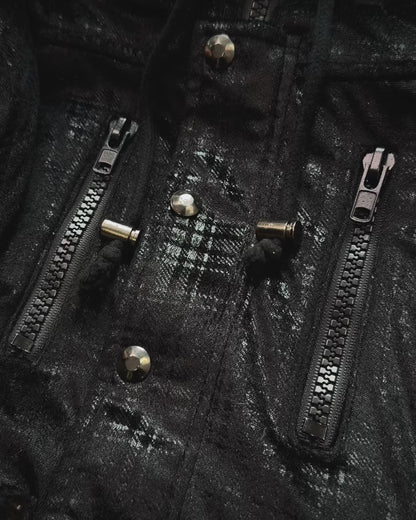 Durer Tartan Luster Hooded Tactical Jacket