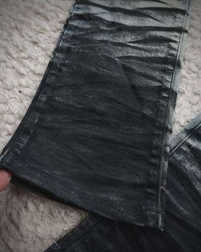 Tornado Mart Clawmarks Waxed Slim Jeans
