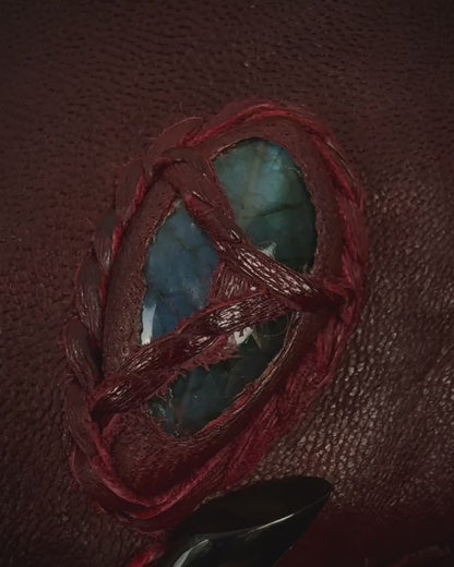 14th Addiction Bordeaux Beat It Leather Jacket